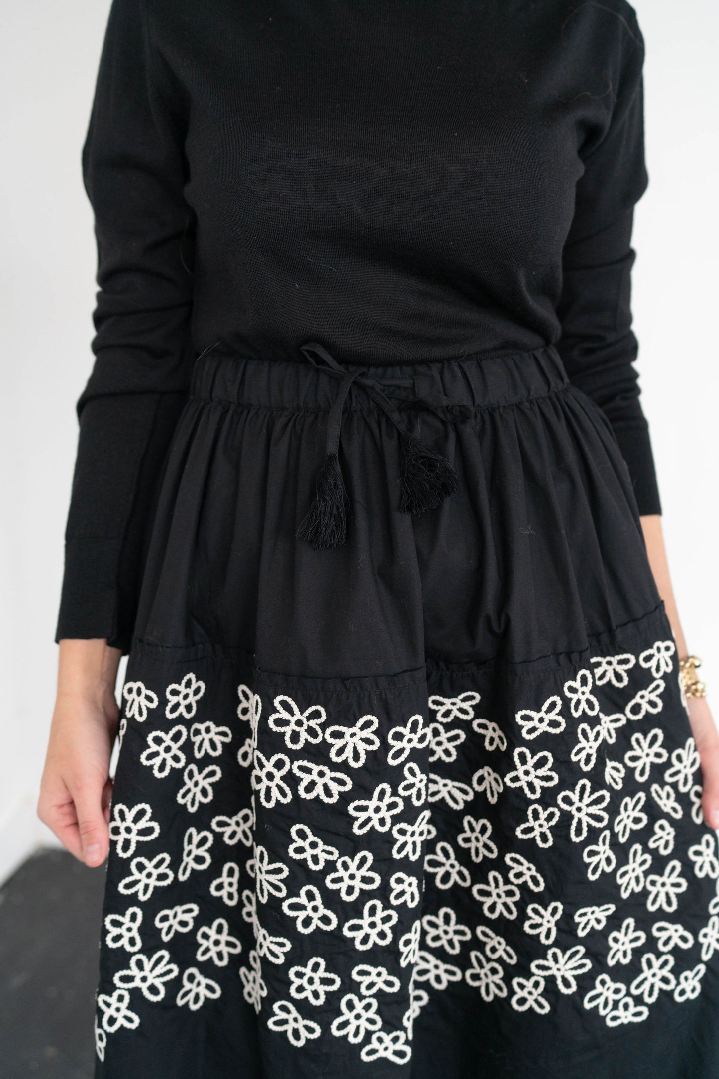 Jupe By Jackie Embroidered Floral Skirt