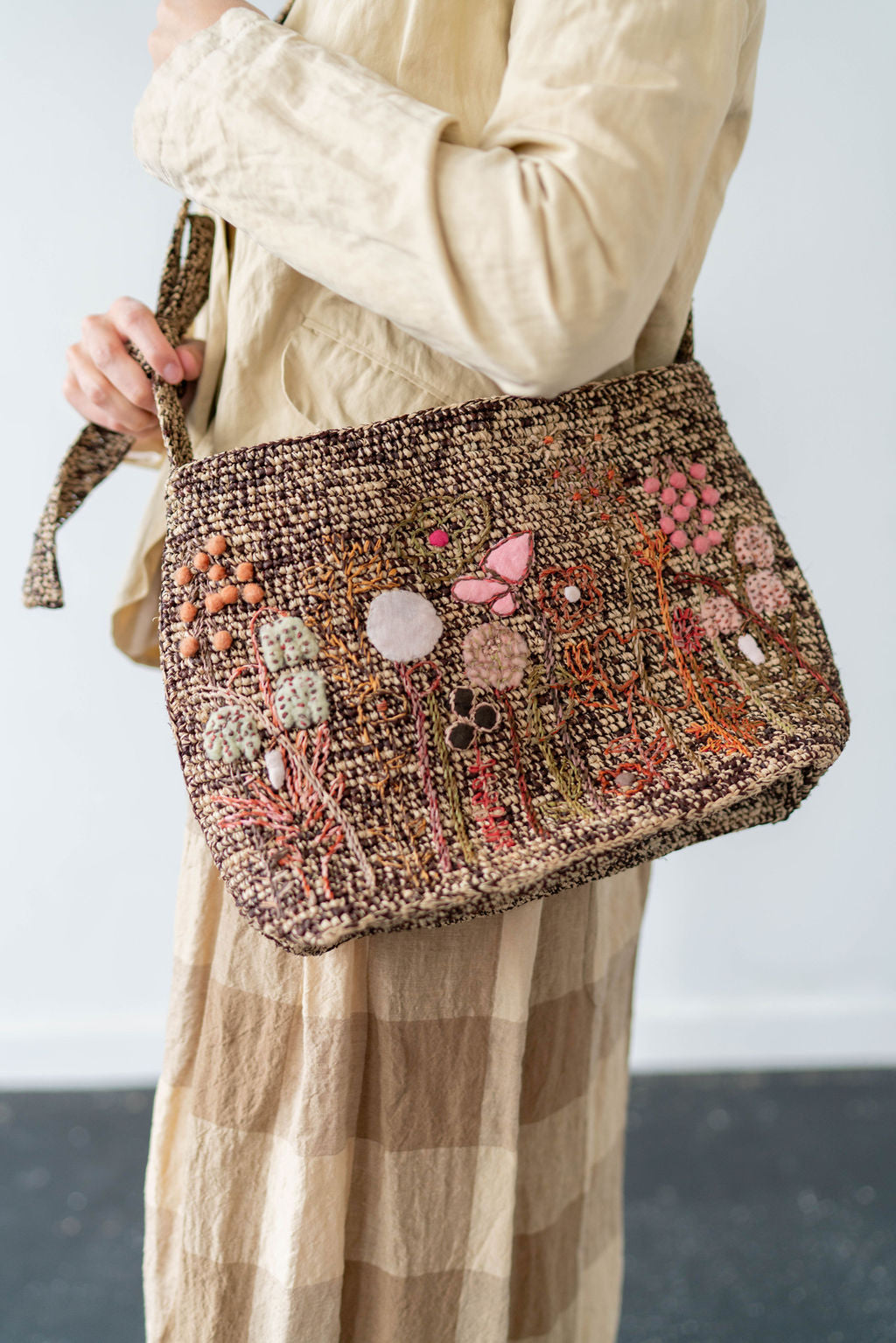 Sophie Digard Raffia Shoulder Bag